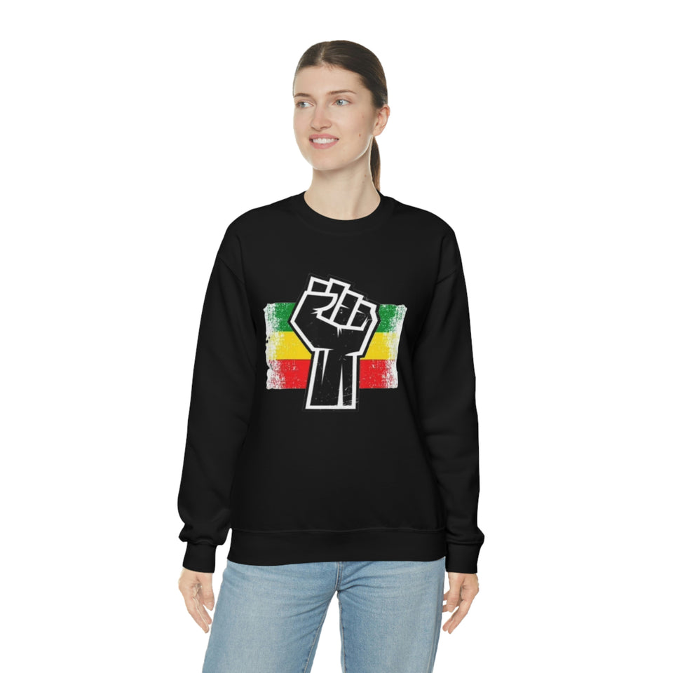 Black Fist Unisex Heavy Blend™ Crewneck Sweatshirt