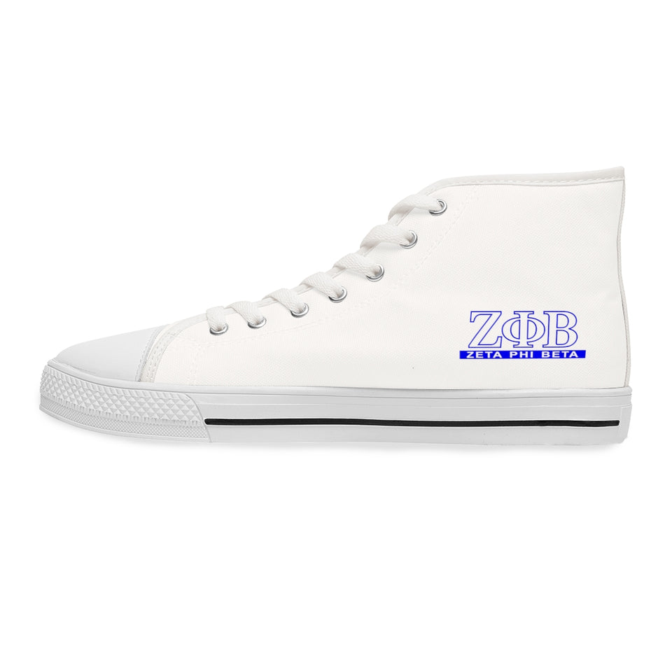Zeta Phi Beta Women's High Top Sneakers