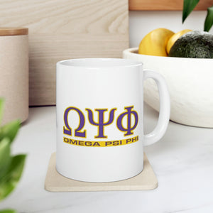 Omega Psi Phi Ceramic Mug 11oz