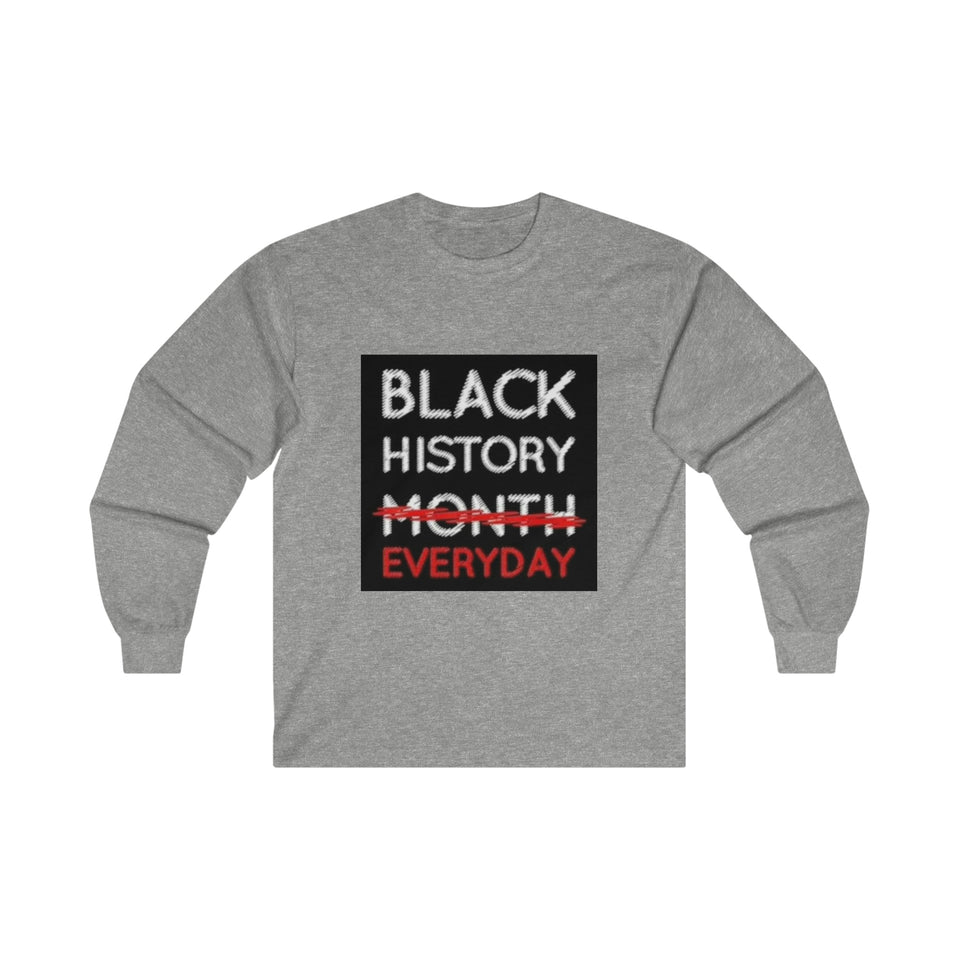 Black History Everyday Ultra Cotton Long Sleeve Tee