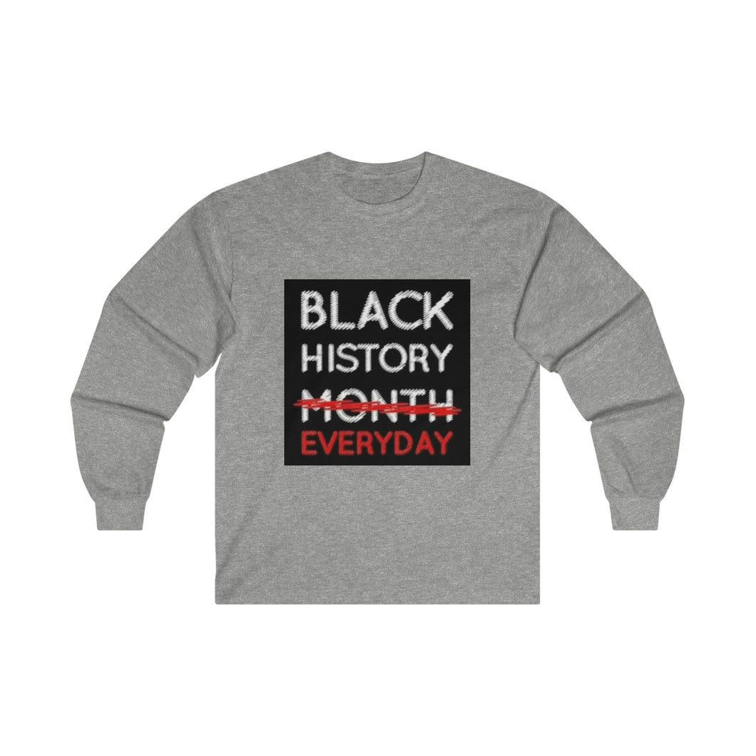 Black History Everyday Ultra Cotton Long Sleeve Tee