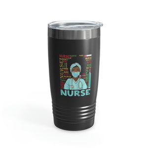 Black Nurse Ringneck Tumbler, 20oz