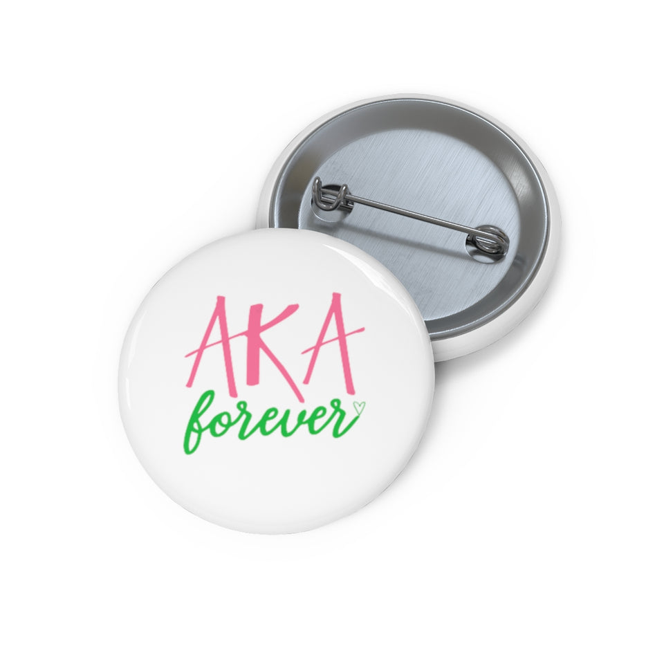 AKA Forever Custom Pin Buttons