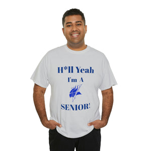 H*ll Yeah! Elizabeth City State Vikings Senior Unisex Heavy Cotton Tee