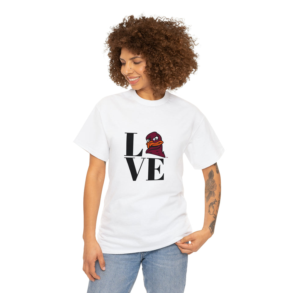 LOVE Virginia Tech Unisex Heavy Cotton Tee