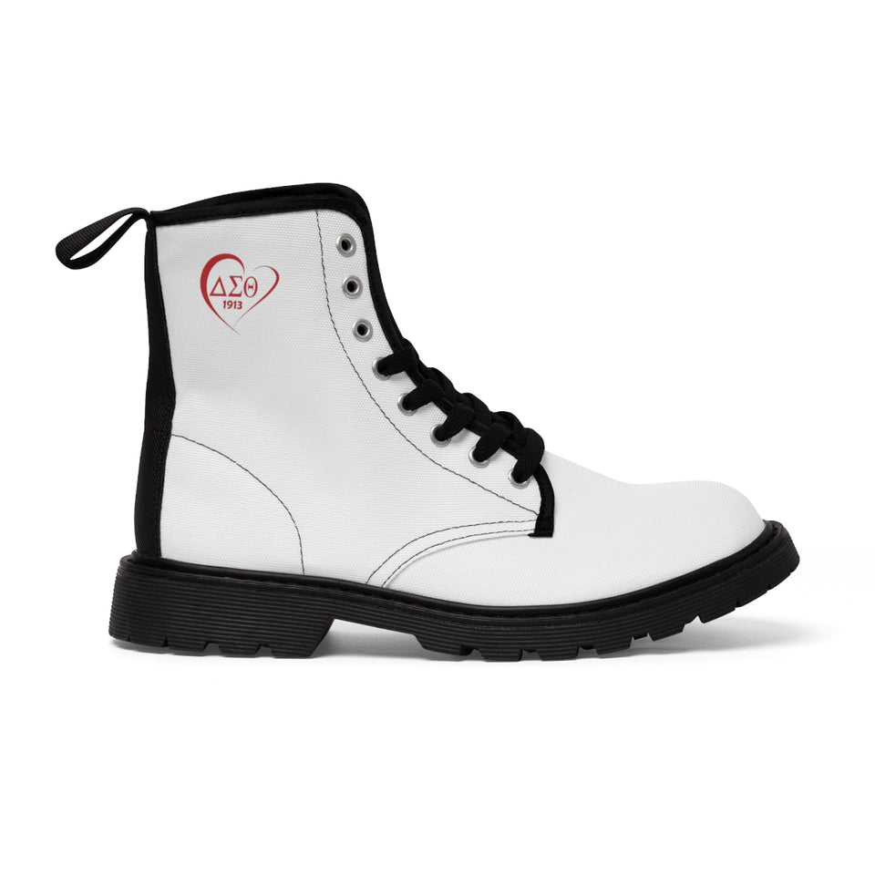 Delta Sigma Theta Canvas Boots