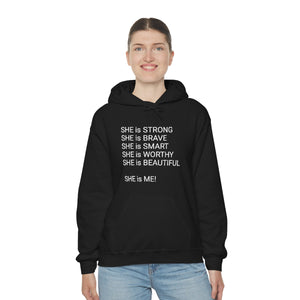 SHE IS Unisex Heavy Blend™ Hooded Sweatshirt