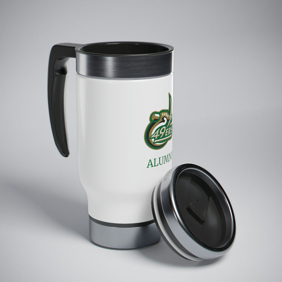 UNCC ALUMNI Stainless Steel Travel Mug with Handle, 14oz
