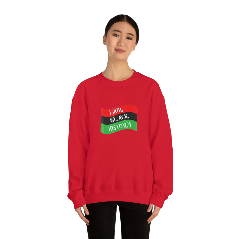 I Am Black History Unisex Heavy Blend™ Crewneck Sweatshirt