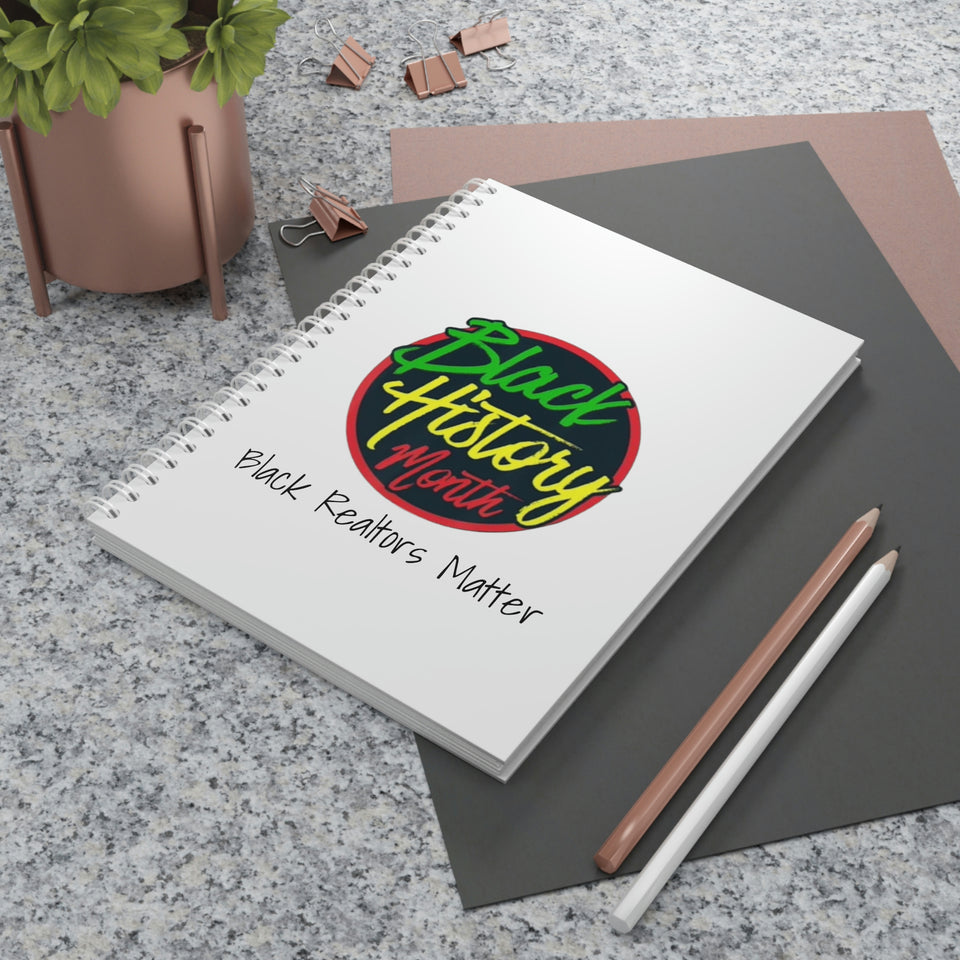 Black Realtors Matter Spiral Notebook