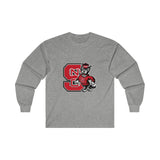 NC State Ultra Cotton Long Sleeve Tee