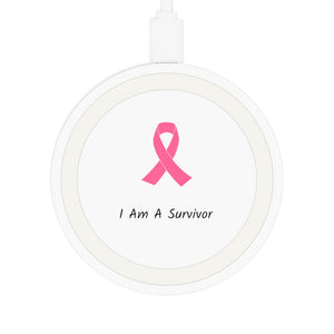 Breast Cancer Awareness Survivor Wireless Charging Pad