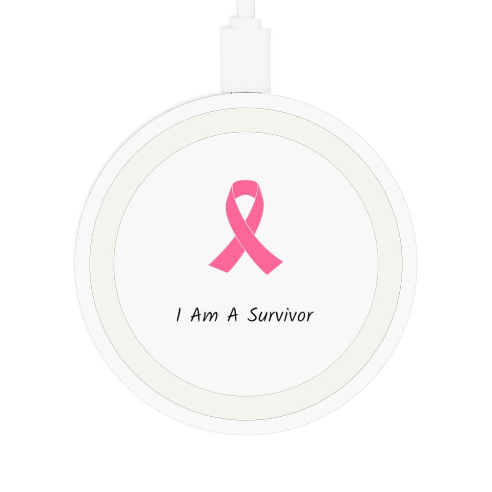 Breast Cancer Awareness Survivor Wireless Charging Pad