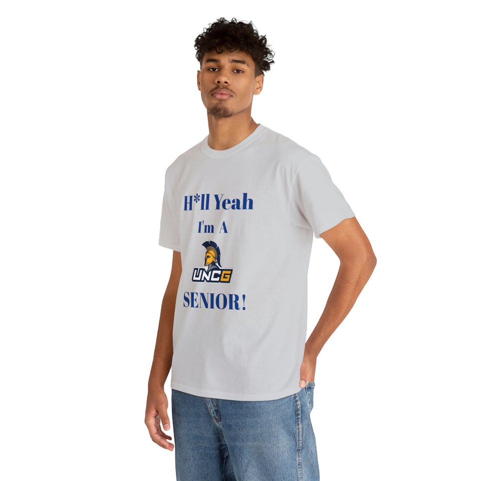 H*ll Yeah! UNCG Senior Unisex Heavy Cotton Tee