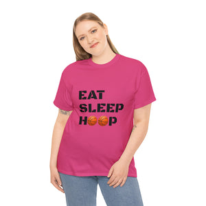 Eat Sleep Hoop Unisex Heavy Cotton Tee