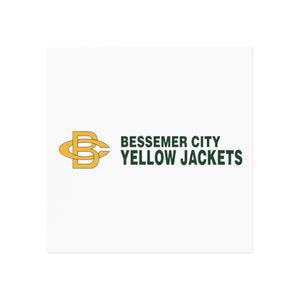 Bessemer City Yellow Jackets Square Magnet