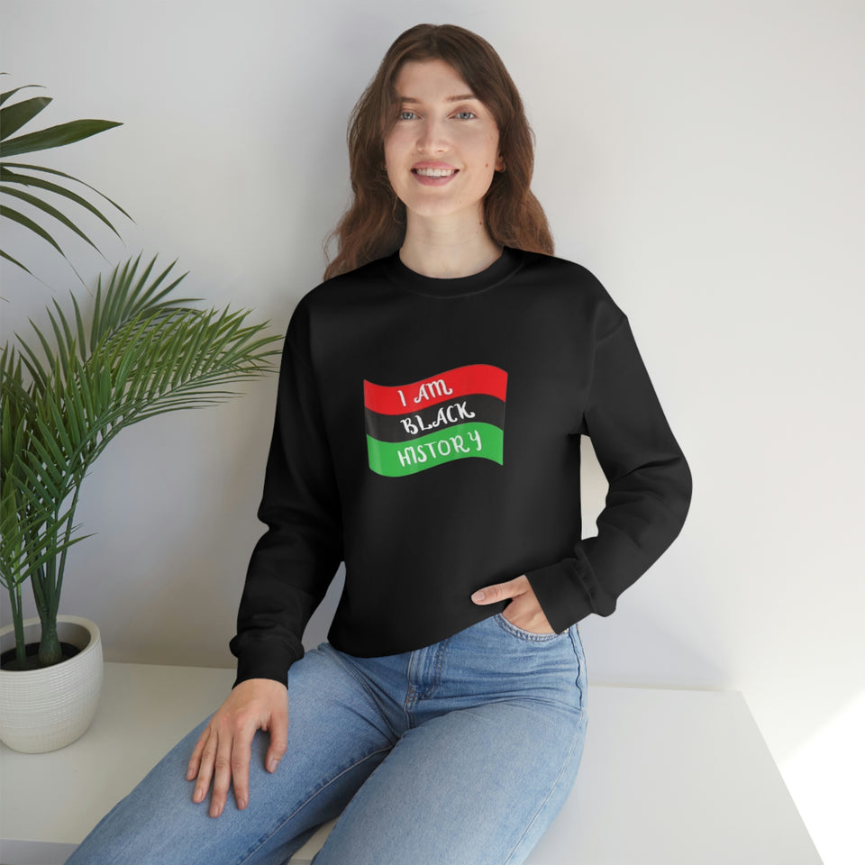 I Am Black History Unisex Heavy Blend™ Crewneck Sweatshirt