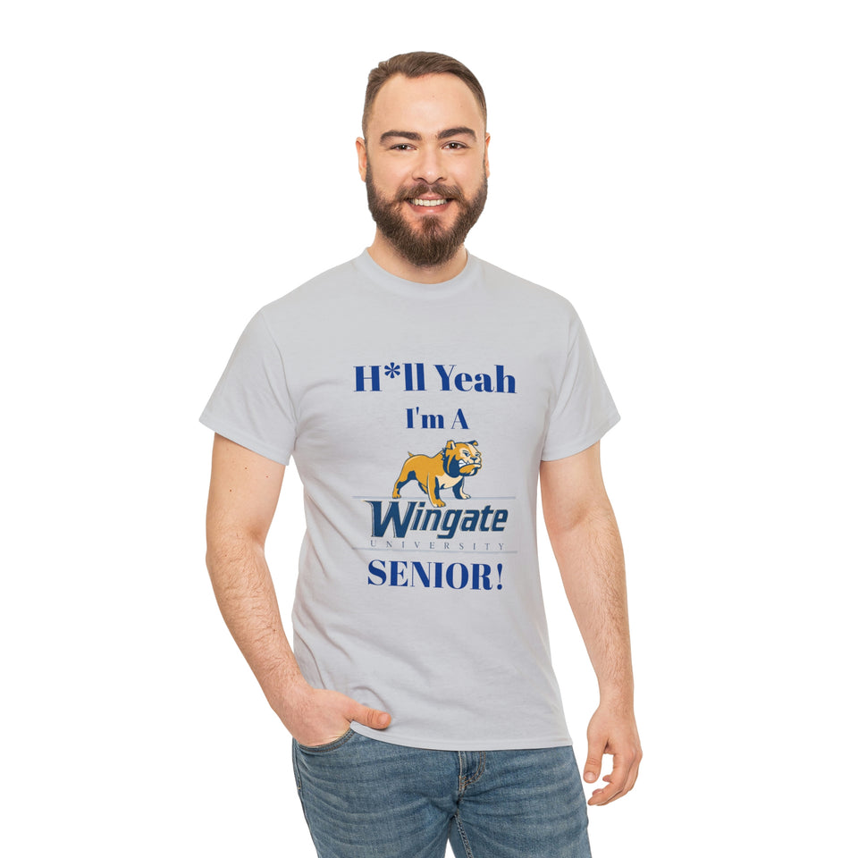 H*ll Yeah Wingate University Senior Unisex Heavy Cotton Tee