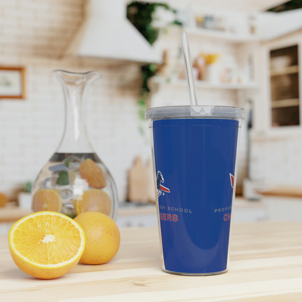 Providence Day Plastic Tumbler with Straw