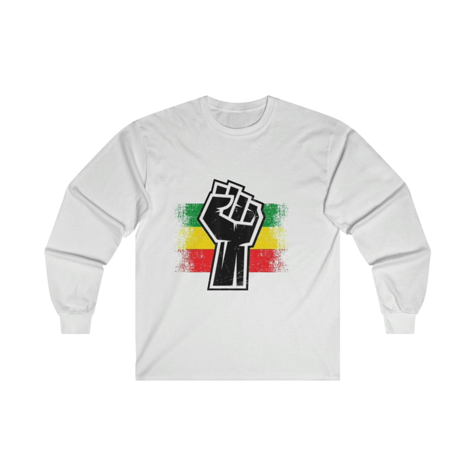 Black Fist Ultra Cotton Long Sleeve Tee