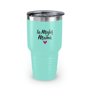 The Best Mom Ringneck Tumbler, 30oz