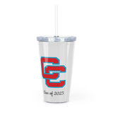 Charlotte Catholic Class of 2023 Plastic Tumbler with Straw