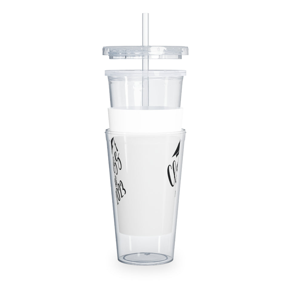 Class of 2023 Plastic Tumbler with Straw