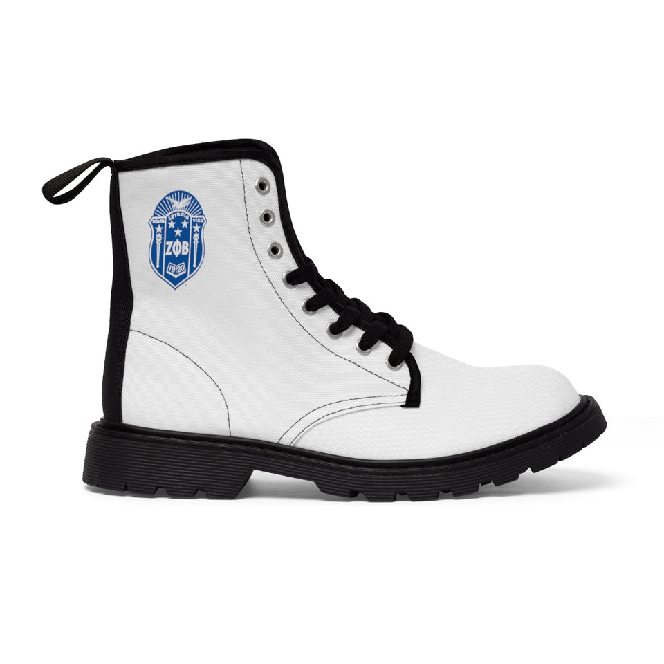 Zeta Phi Beta Women's Canvas Boots